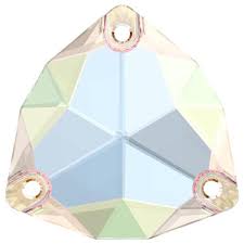 (image for) 3272 16mm Crystal AB 3 Hole Sew on Pack Qty 4